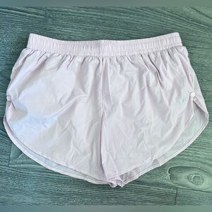 Never worn light pink set active shorts